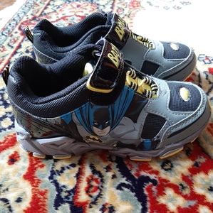 Batman gray and black light up sneakers size 12